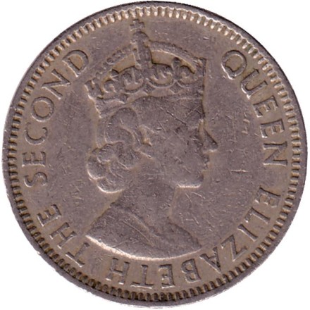 Монета 25 центов. 1981 год, Белиз. Монета 25 центов. 1981 год, Белиз.