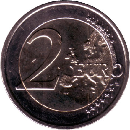 Монета 2 евро. 2021 год, Люксембург. (Обычный чекан). Тип 1. 100 лет со дня рождения Великого Герцога Жана. Монета 2 евро. 2021 год, Люксембург. (Обычный чекан). Тип 1. 100 лет со дня рождения Великого Герцога Жана.