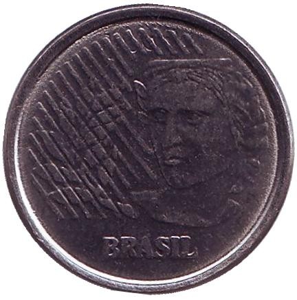 Монета 1 сентаво. 1994 год, Бразилия.