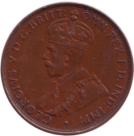 Монета 1 пенни. 1935 год, Австралия.
