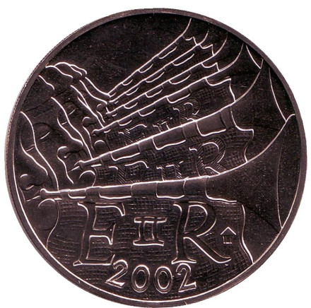 Монета 1 доллар. 2002 год, Бермуды. 50 лет правлению Королевы Елизаветы II.