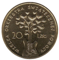 Монета 2 злотых, 2012 год, Польша. 20 лет Великого Оркестра Рождественской Благотворительности. Монета 2 злотых, 2012 год, Польша. 20 лет Великого Оркестра Рождественской Благотворительности.