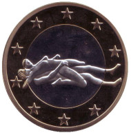 6 эросов (Sex euros). Сувенирный жетон. (Вар. 31)