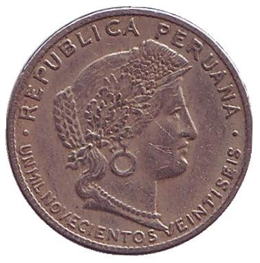 Монета 5 сентаво. 1926 год, Перу. Монета 5 сентаво. 1926 год, Перу.