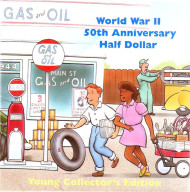 Монета 50 центов, 1995 год, США. 50 лет победы во Второй Мировой Войне. Монета 50 центов, 1995 год, США. 50 лет победы во Второй Мировой Войне.