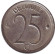 Монета 25 сантимов. 1964 год, Бельгия. (Belgique) Монета 25 сантимов. 1964 год, Бельгия. (Belgique)