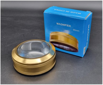 Лупа ручная. Увеличение 3х. Диаметр 90 мм. NGY.