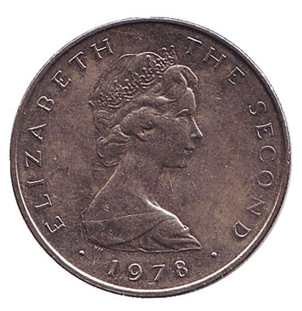 Монета 5 пенсов. 1978 год, Остров Мэн. Колесо Лакси. Монета 5 пенсов. 1978 год, Остров Мэн. Колесо Лакси.