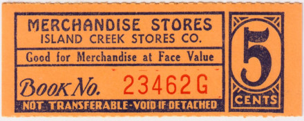 Ордер на 5 центов. Угледобывающая компания США. Шпицберген, 1915 год.