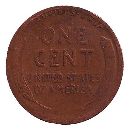 Монета 1 цент. 1913 год (D), США. Линкольн. Монета 1 цент. 1913 год (D), США. Линкольн.