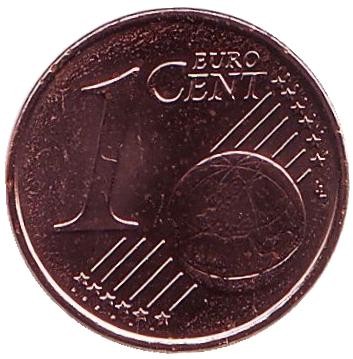 Монета 1 цент. 2015 год, Люксембург. Монета 1 цент. 2015 год, Люксембург.