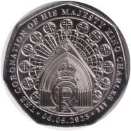 Монета 50 пенсов. 2023 год, Гибралтар. Монета 50 пенсов. 2023 год, Гибралтар.