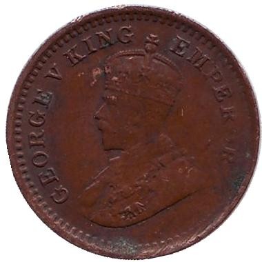 Монета 1/12 анны. 1919 год, Индия Британская.
