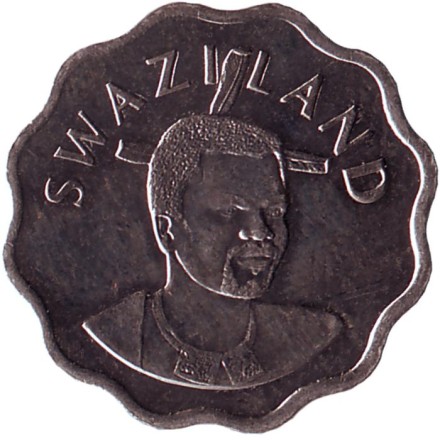 Монета 5 центов. 2010 год, Свазиленд. Орхидея.