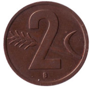 Монета 2 раппена. 1951 год, Швейцария. Монета 2 раппена. 1951 год, Швейцария.