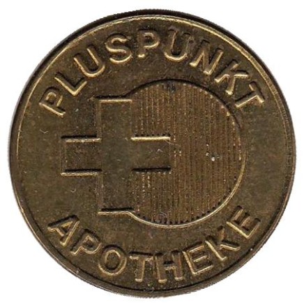 1 pluspunkt. Apotheke. Аптечный жетон.