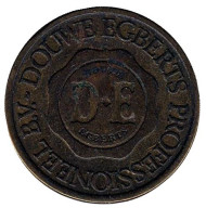 D.E. (DE). Douwe Egberts. Жетон кофейного автомата, Нидерланды. (Жёлтый металл) D.E. (DE). Douwe Egberts. Жетон кофейного автомата, Нидерланды. (Жёлтый металл)