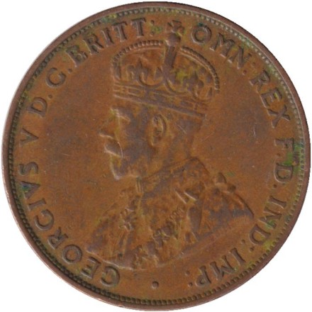 Монета 1 пенни. 1936 год, Австралия.