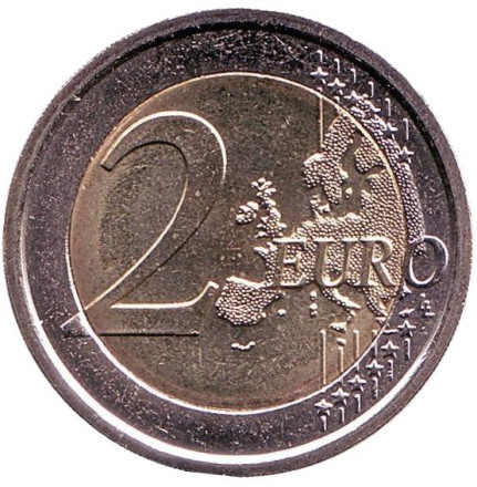 Монета 2 евро. 2012 год, Сан-Марино. Монета 2 евро. 2012 год, Сан-Марино.