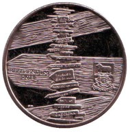 Монета 1 крона. 2013 год, Фолклендские острова. Референдум по статусу Фолклендских островов.