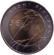 Монета 5 евро. 2005 год, Финляндия. X чемпионат мира по лёгкой атлетике. Монета 5 евро. 2005 год, Финляндия. X чемпионат мира по лёгкой атлетике.