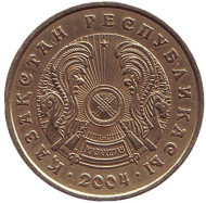 Монета 10 тенге, 2004 год, Казахстан. Монета 10 тенге, 2004 год, Казахстан.