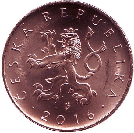 Монета 10 крон, 2016 год, Чехия. Брно. Монета 10 крон, 2016 год, Чехия. Брно.