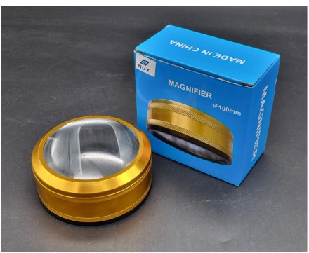 Лупа ручная. Увеличение 3х. Диаметр 100 мм. NGY.