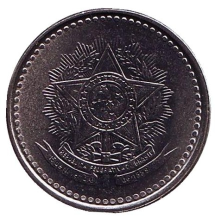 Монета 50 сентаво. 1988 год, Бразилия. Монета 50 сентаво. 1988 год, Бразилия.