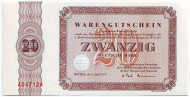 Талон номиналом 20 марок. 1973 год, ФРГ. (г. Билефельд) Талон номиналом 20 марок. 1973 год, ФРГ. (г. Билефельд)