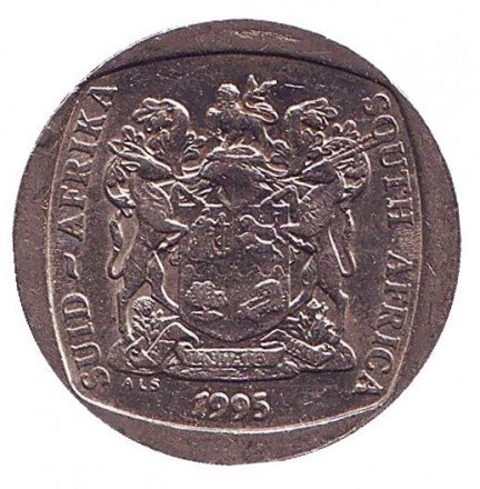 Монета 2 ранда. 1995 год, ЮАР. Антилопа.