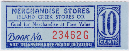 Ордер на 10 центов. Угледобывающая компания США. Шпицберген, 1915 год.