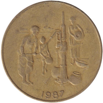 Монета 10 франков. 1987 год, Западные Африканские Штаты.