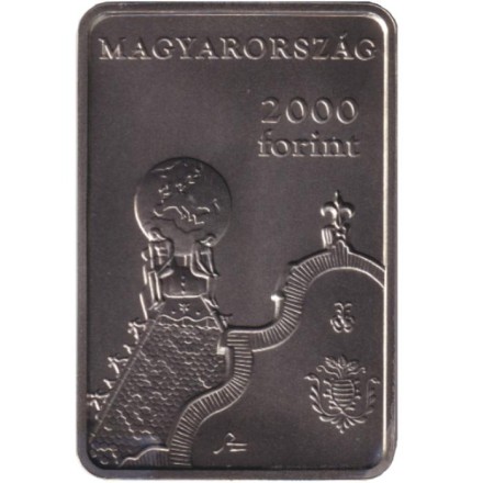 Монета 2000 форинтов. 2019 год, Венгрия. 150 лет со дня основания Геологического института.