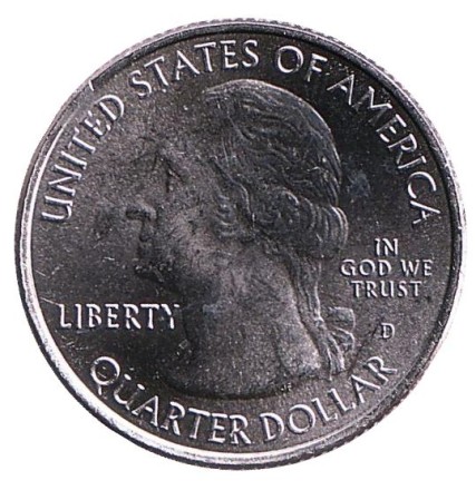 Монета 25 центов (D). 2019 год, США. Дикая местность - Река Фрэнк Черч. Парк № 50. Монета 25 центов (D). 2019 год, США. Дикая местность - Река Фрэнк Черч. Парк № 50.