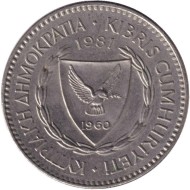 Монета 100 миллей. 1981 год, Кипр. Кипрский муфлон.