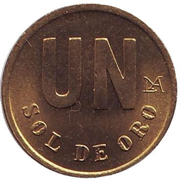 Монета 1 соль. 1980 год, Перу. UNC.