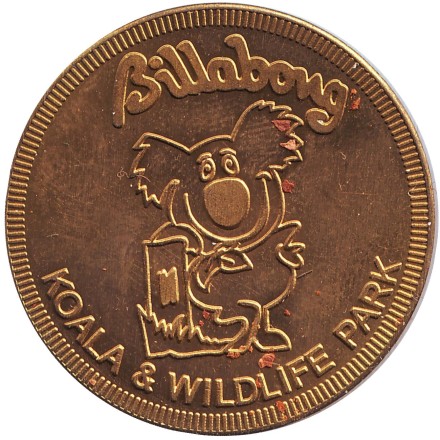 Снежные барсы. Зоопарк "Billabong". Сувенирный жетон. 2011 год, Австралия.