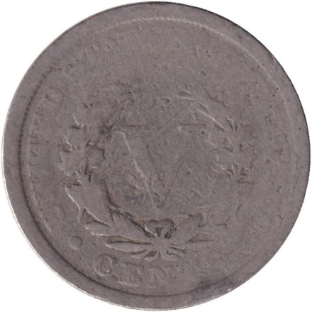 Монета 5 центов. 1902 год, США. Монета 5 центов. 1902 год, США.