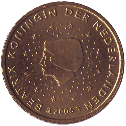 Монета 50 евроцентов. 2006 год, Нидерланды.