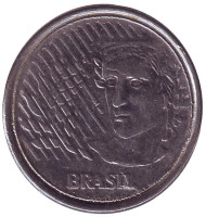 Монета 10 сентаво. 1994 год, Бразилия. Фигура Республики. Монета 10 сентаво. 1994 год, Бразилия. Фигура Республики.