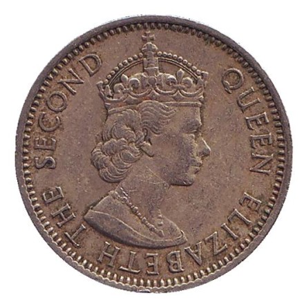 Монета 1 шиллинг. 1961 год, Британская Нигерия. Монета 1 шиллинг. 1961 год, Британская Нигерия.