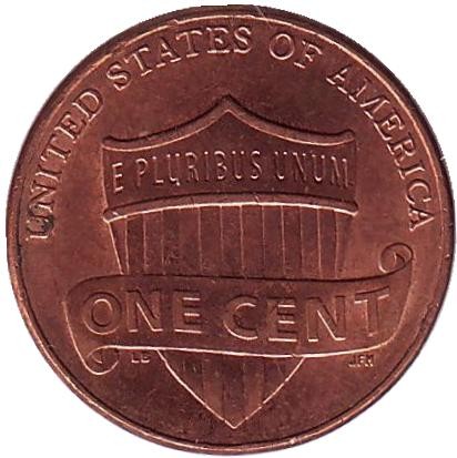 Монета 1 цент. 2011 год (P), США.