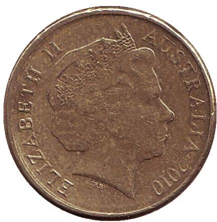 Монета 2 доллара. 2010 год, Австралия. Старейшина аборигенов.