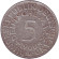 Монета 5 марок. 1960 год (D), ФРГ. Монета 5 марок. 1960 год (D), ФРГ.
