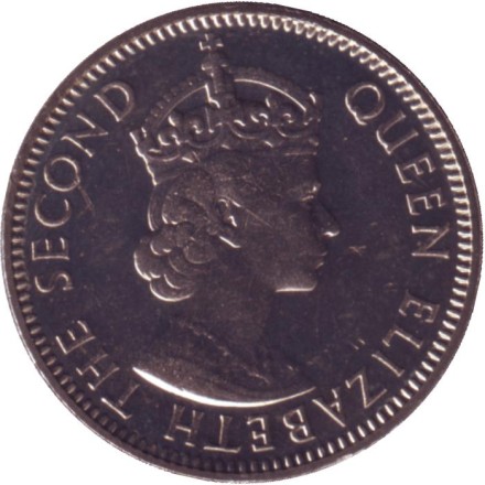 Монета 25 центов. 1987 год, Белиз. aUNC. Монета 25 центов. 1987 год, Белиз. aUNC.