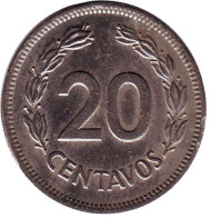 Монета 20 сентаво. 1978 год, Эквадор.