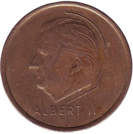 Монета 20 франков. 1994 год, Бельгия. (Belgique)