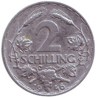 Монета 2 шиллинга. 1946 год, Австрия. Монета 2 шиллинга. 1946 год, Австрия.