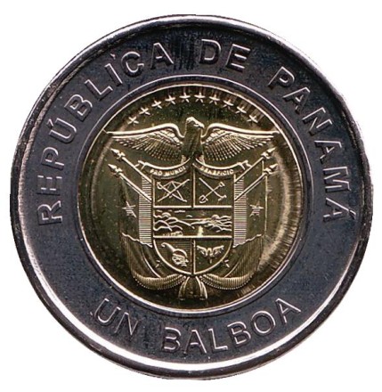 Монета 1 бальбоа. 2019 год, Панама. Храм Святого Иосифа.